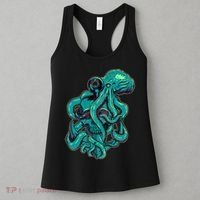 Cool Grunge Octopus Skull Women's Tank Top thumb 3