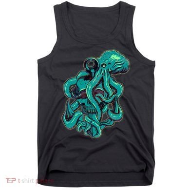 Cool Grunge Octopus Skull Tank Top