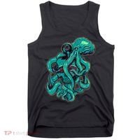 Cool Grunge Octopus Skull Tank Top thumb 0