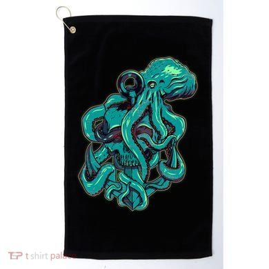 Cool Grunge Octopus Skull Golf Towel