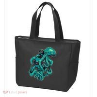 Cool Grunge Octopus Skull Tote Bag thumb 3