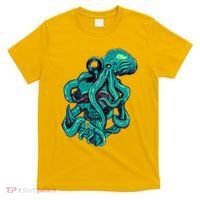Cool Grunge Octopus Skull T-Shirt thumb 0