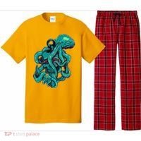 Cool Grunge Octopus Skull Pajama Set thumb 0
