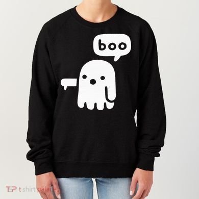 Chunky Ghost Of Disapproval Boo Halloween Women's Sweatshirt