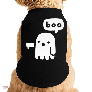 Chunky Ghost Of Disapproval Boo Halloween Doggie Tank