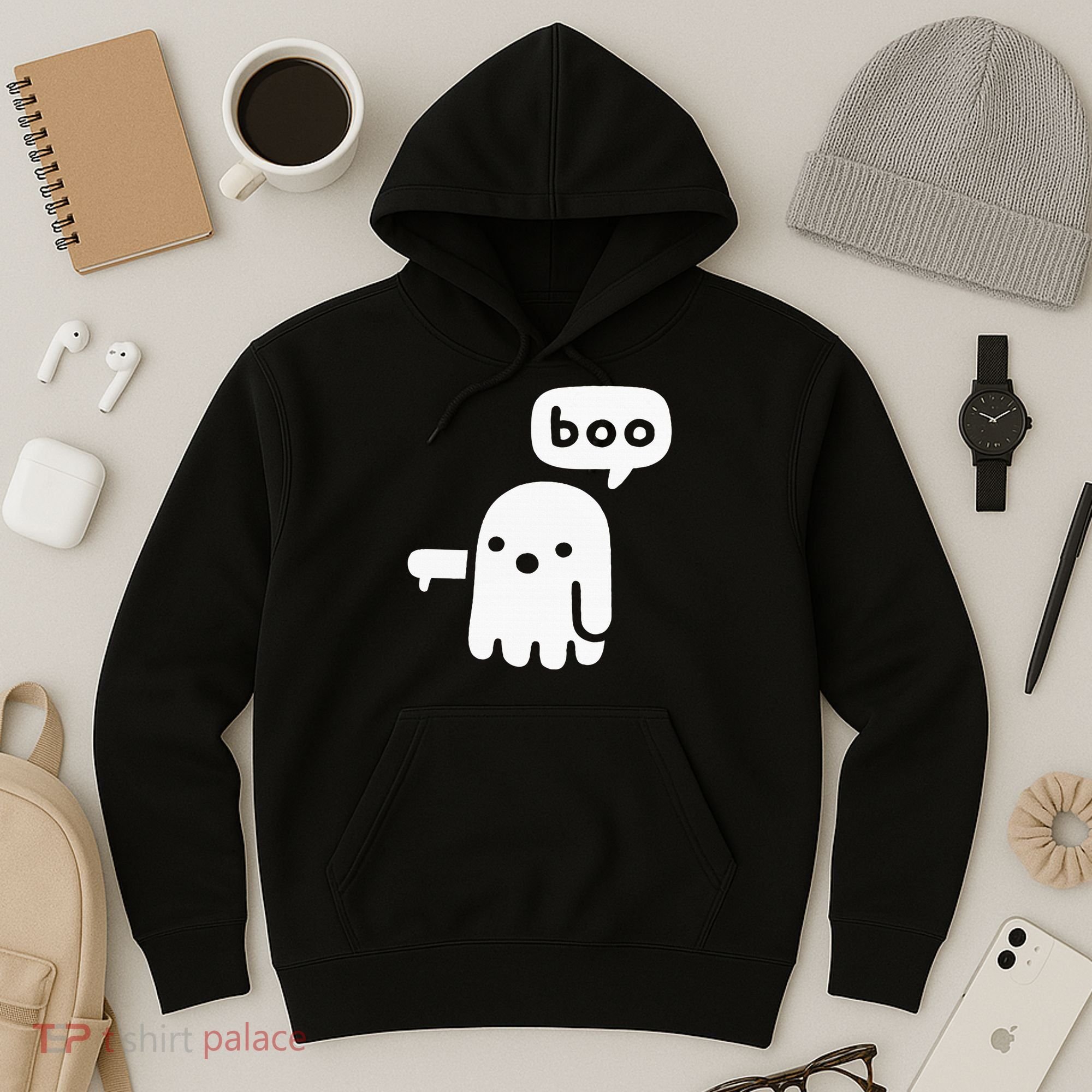 Chunky Ghost Of Disapproval Boo Halloween Hoodie