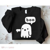 Chunky Ghost Of Disapproval Boo Halloween Sweatshirt thumb 2