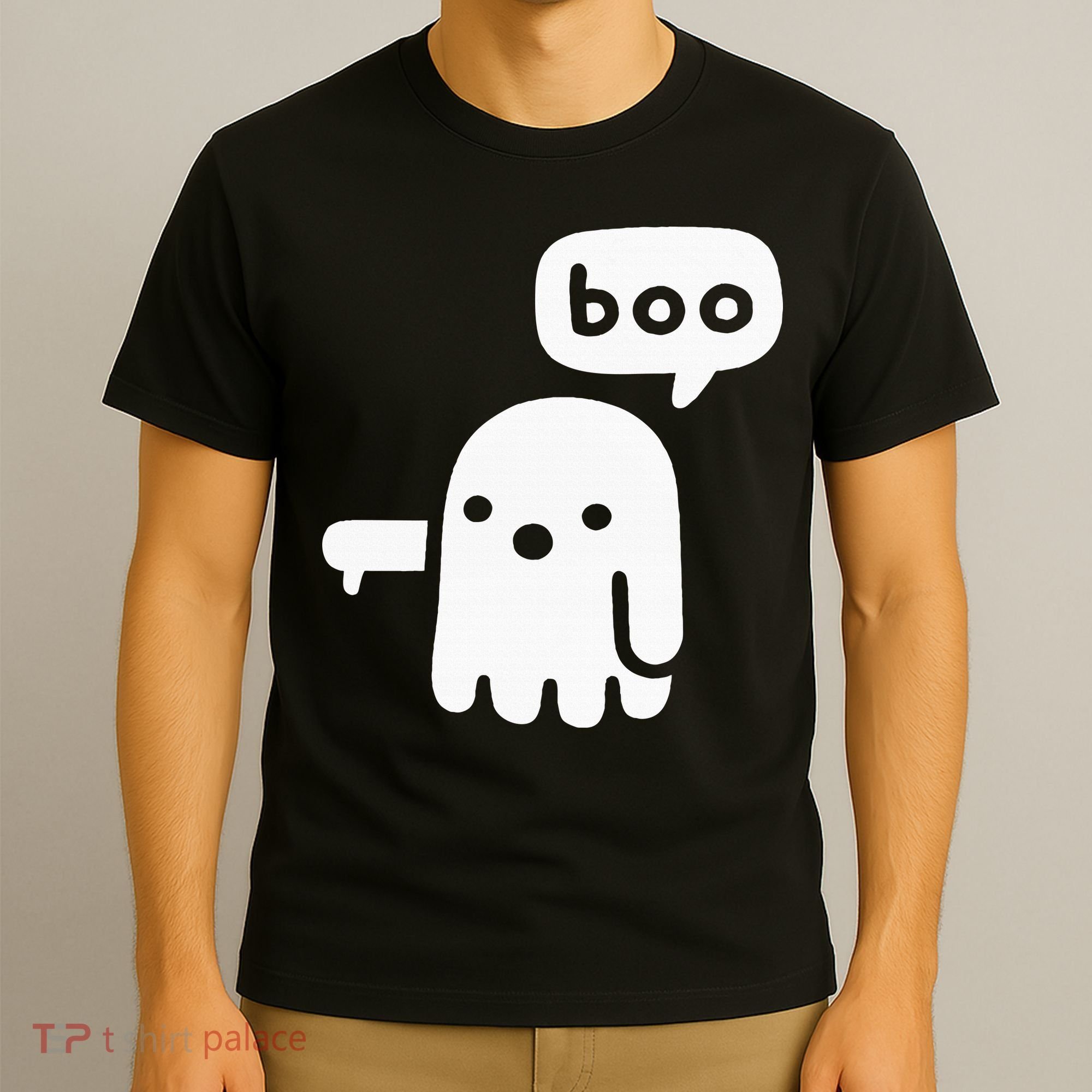 Chunky Ghost Of Disapproval Boo Halloween T-Shirt