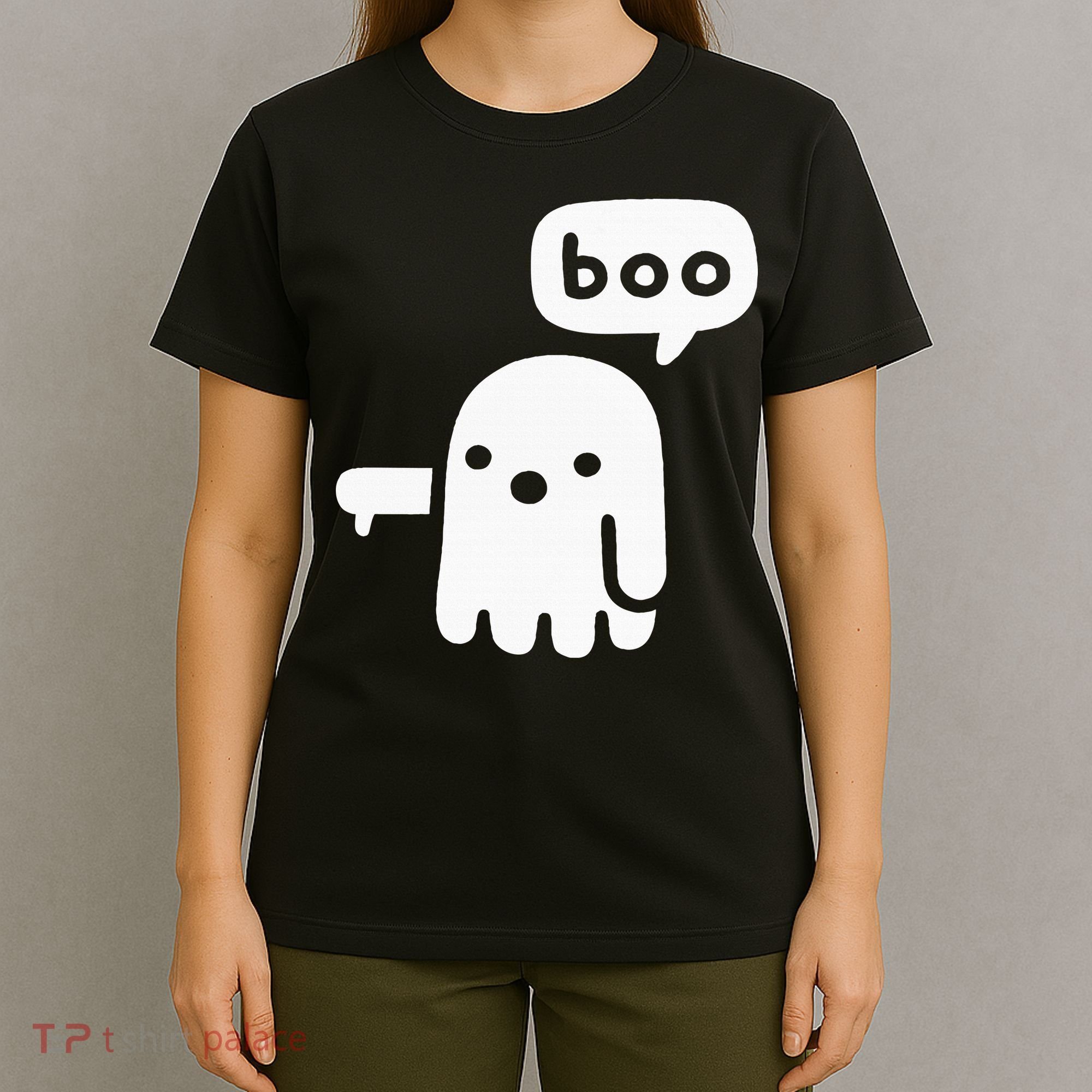 Chunky Ghost Of Disapproval Boo Halloween T-Shirt