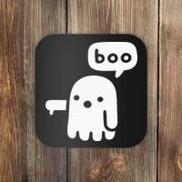 Chunky Ghost Of Disapproval Boo Halloween Coaster thumb 0