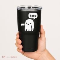Chunky Ghost Of Disapproval Boo Halloween Tumbler thumb 2