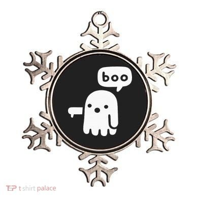 Chunky Ghost Of Disapproval Boo Halloween Ornament