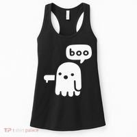 Chunky Ghost Of Disapproval Boo Halloween Women's Tank Top thumb 0