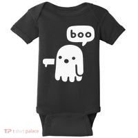 Chunky Ghost Of Disapproval Boo Halloween Baby Bodysuit thumb 0