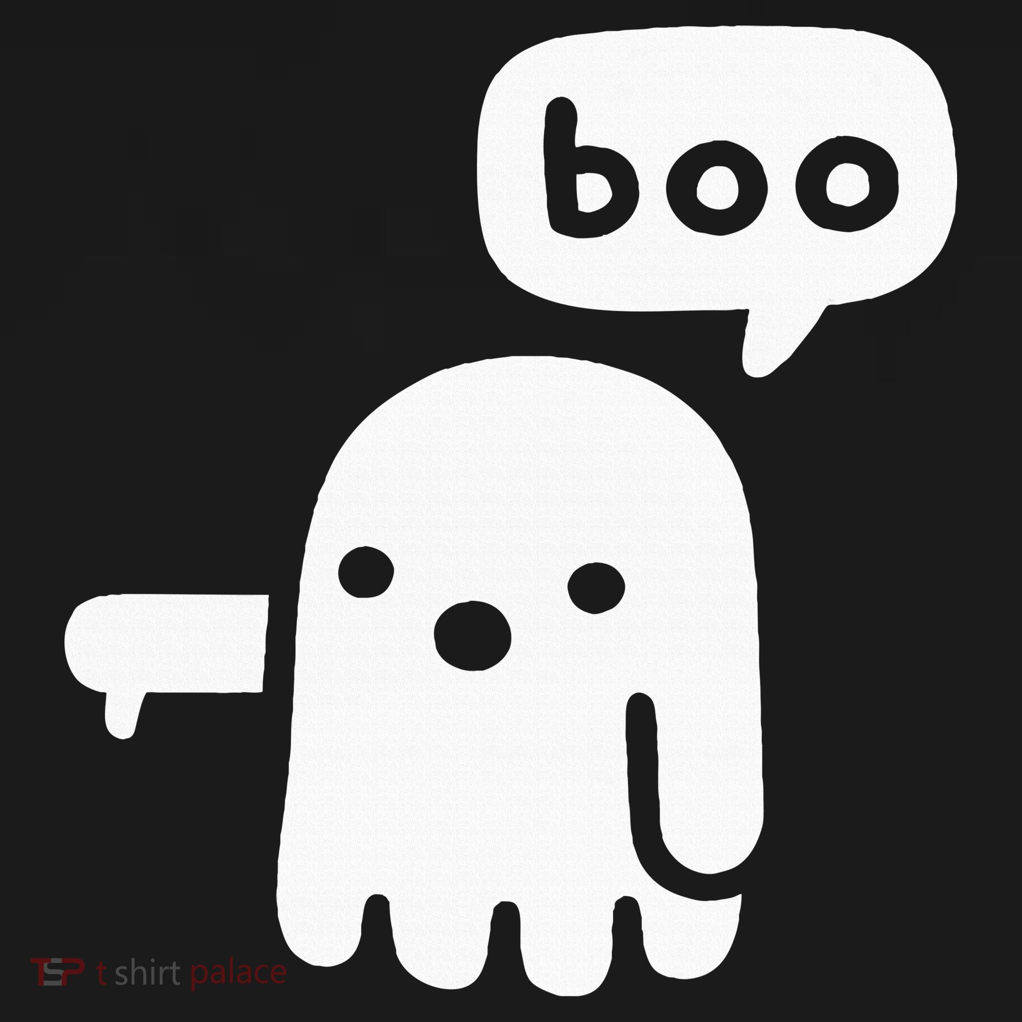 Chunky Ghost Of Disapproval Boo Halloween Toddler Hoodie