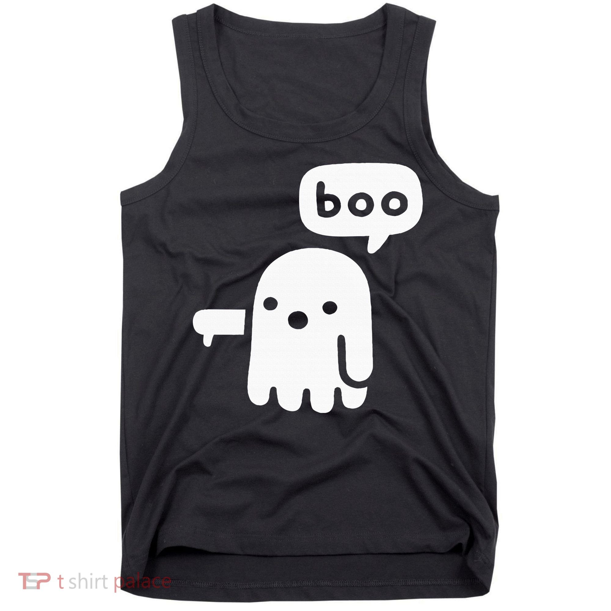 Chunky Ghost Of Disapproval Boo Halloween Tank Top