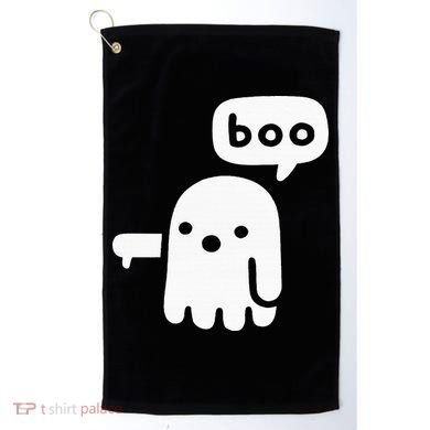 Chunky Ghost Of Disapproval Boo Halloween Golf Towel