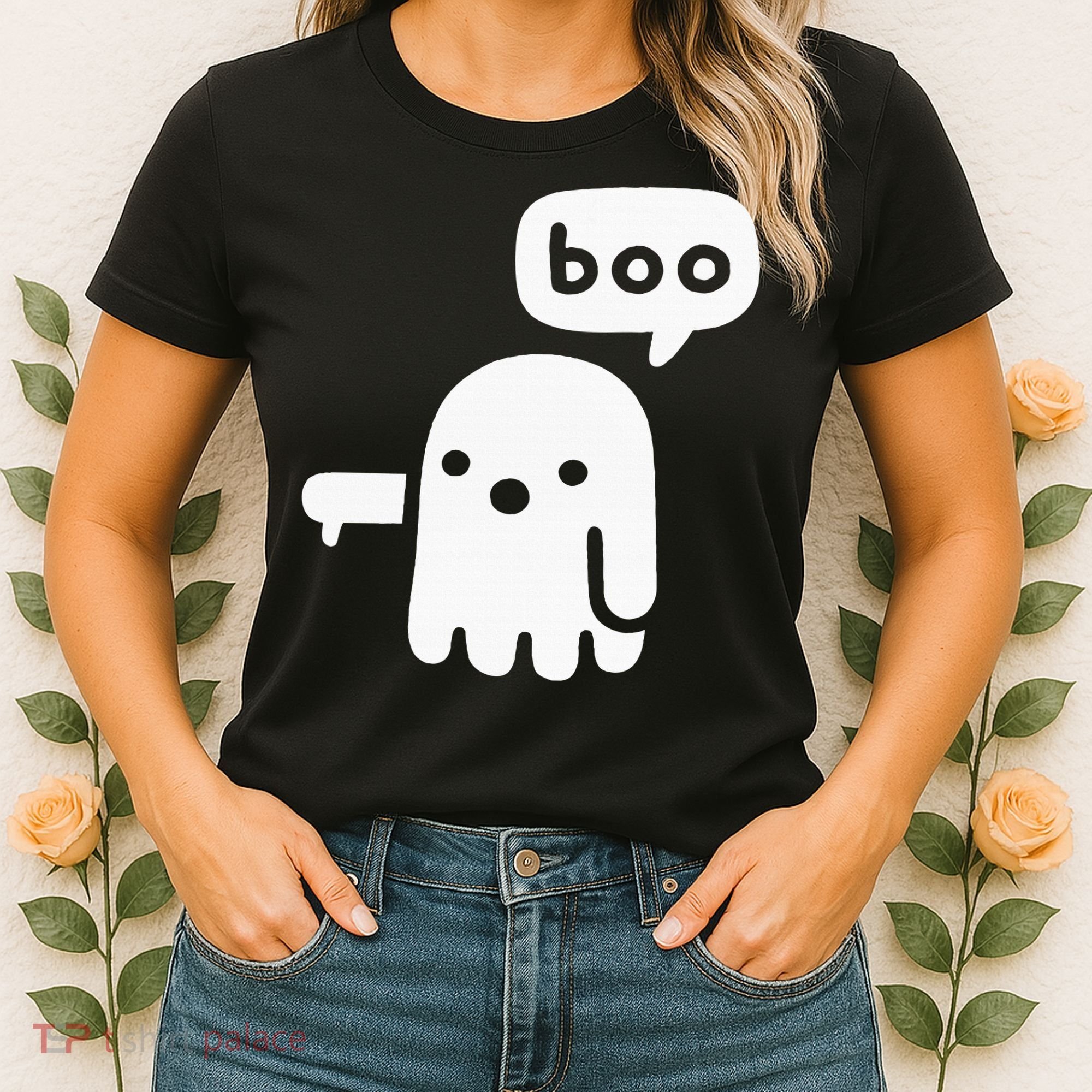 Chunky Ghost Of Disapproval Boo Halloween Women's T-Shirt