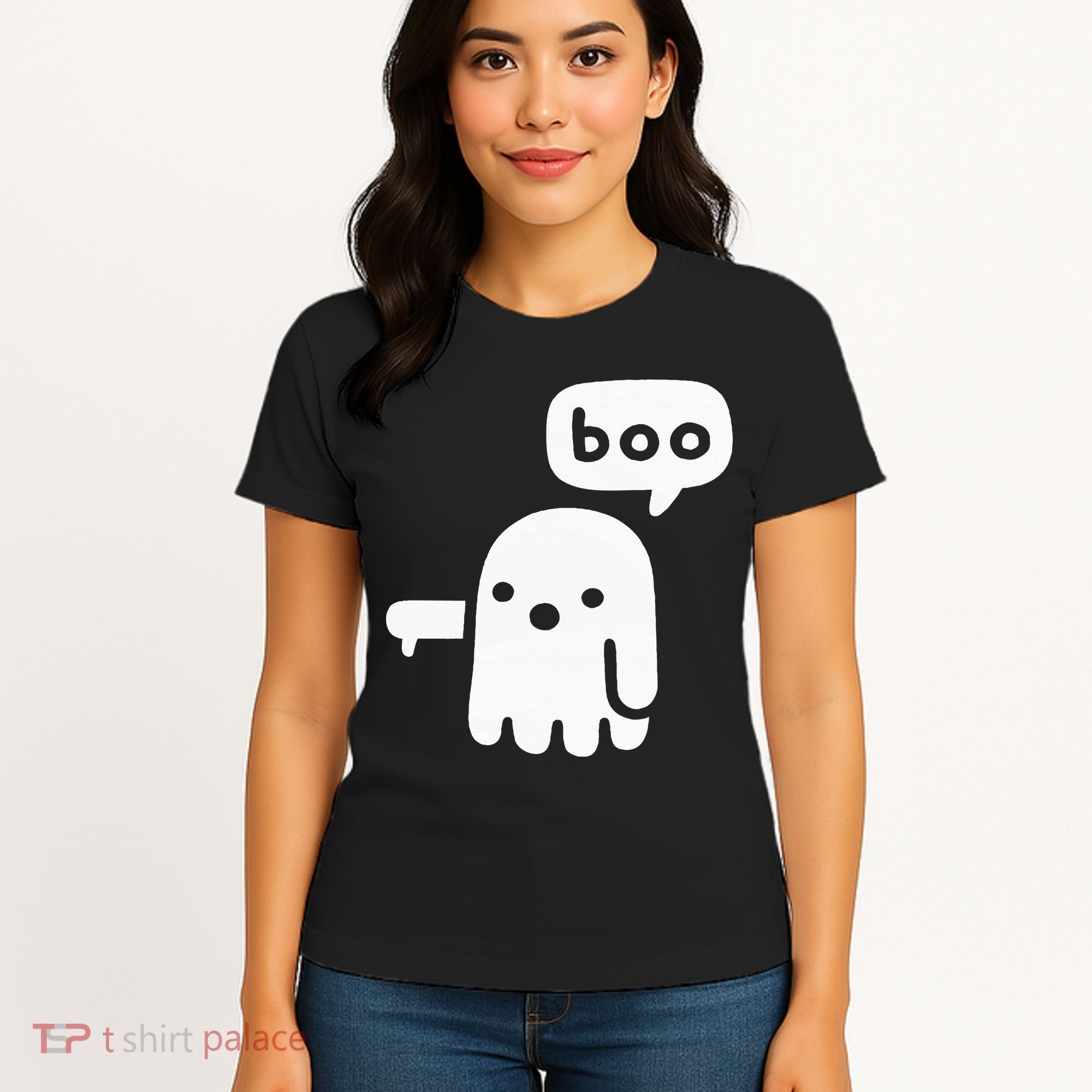 Chunky Ghost Of Disapproval Boo Halloween Women's T-Shirt