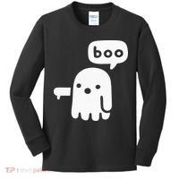 Chunky Ghost Of Disapproval Boo Halloween Kids Long Sleeve Shirt thumb 0