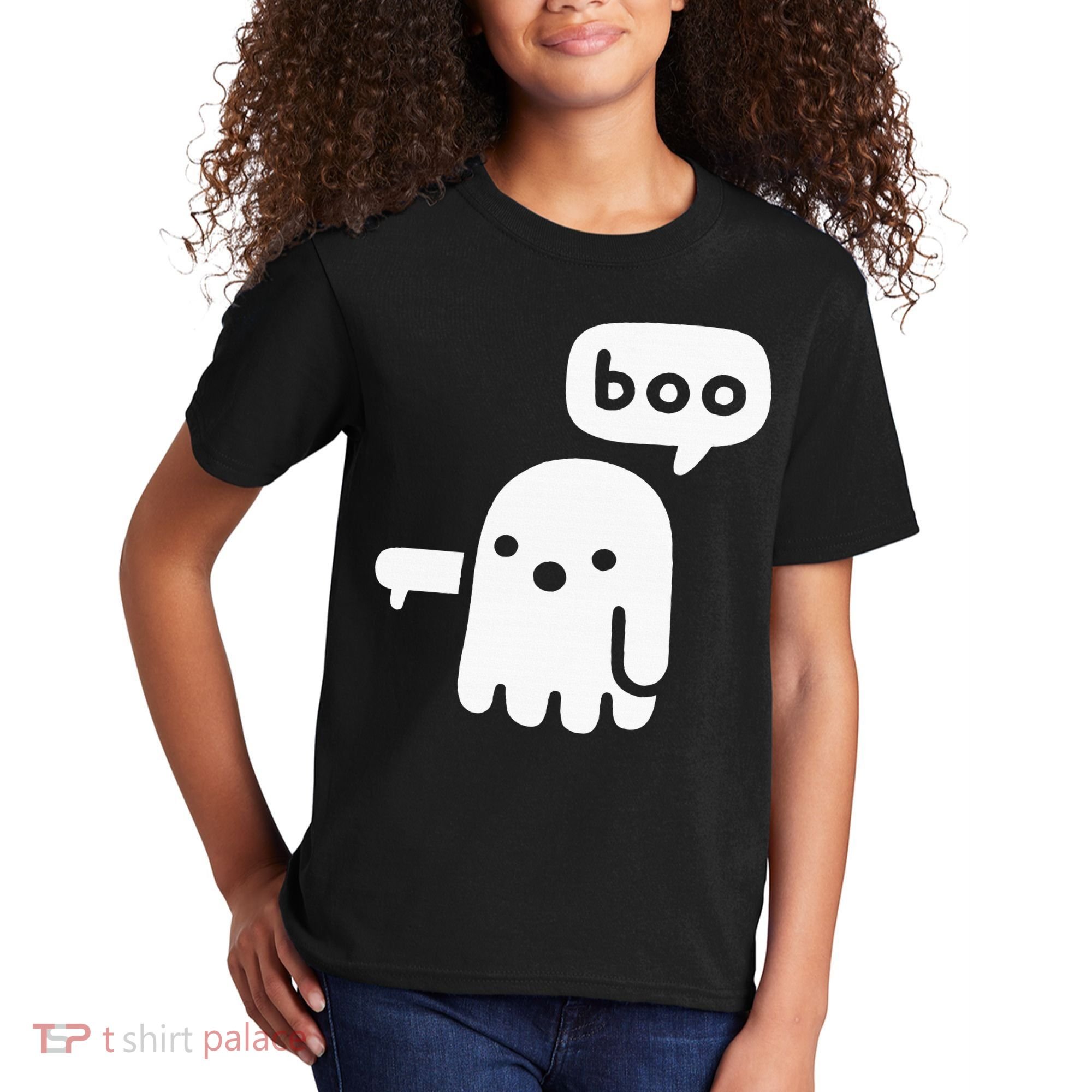 Chunky Ghost Of Disapproval Boo Halloween Kids T-Shirt