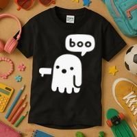 Chunky Ghost Of Disapproval Boo Halloween Kids T-Shirt thumb 3