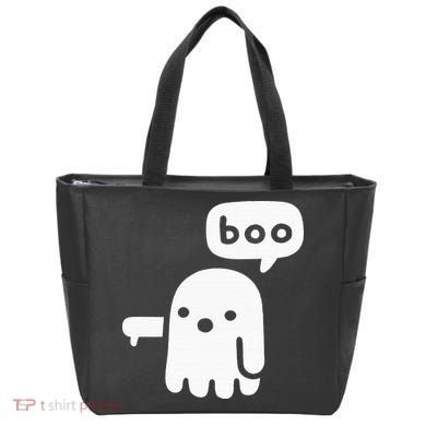 Chunky Ghost Of Disapproval Boo Halloween Tote Bag