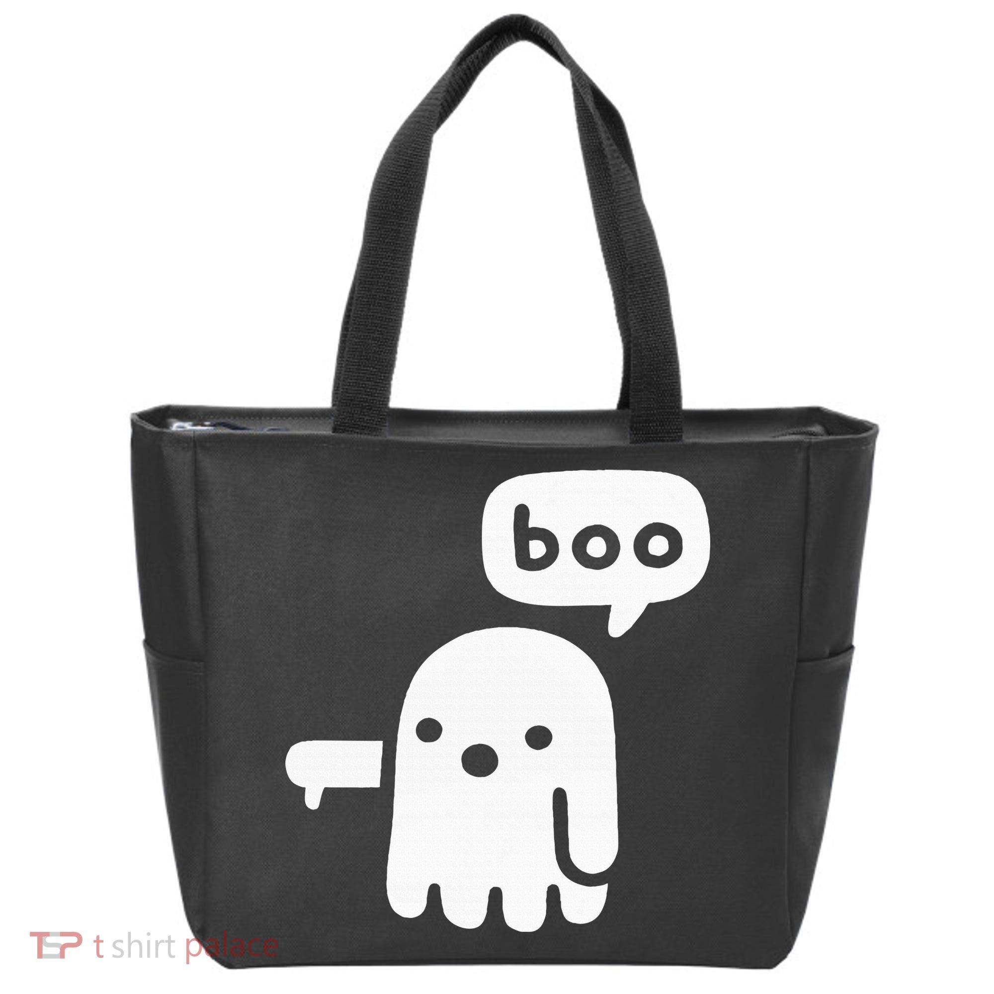Chunky Ghost Of Disapproval Boo Halloween Tote Bag