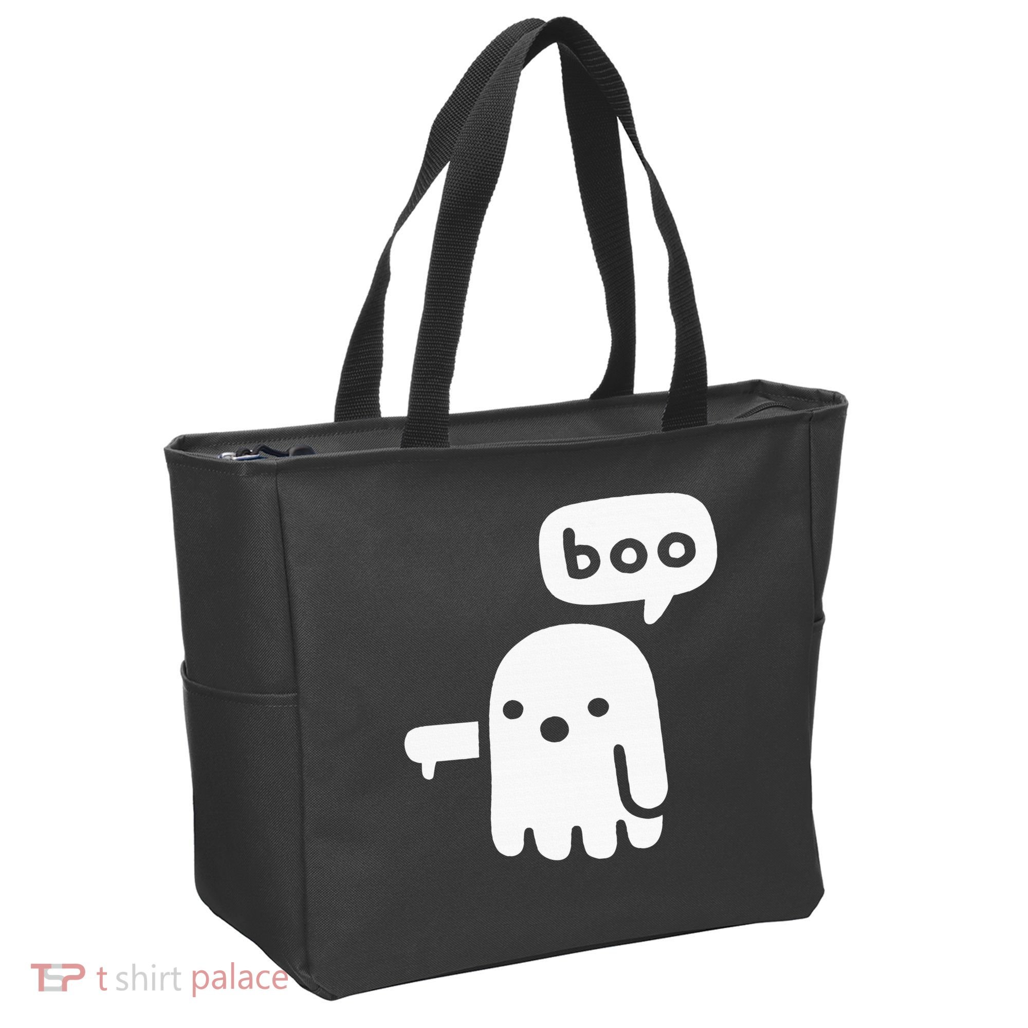 Chunky Ghost Of Disapproval Boo Halloween Tote Bag