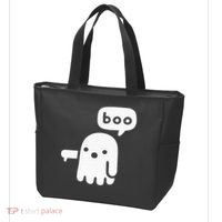 Chunky Ghost Of Disapproval Boo Halloween Tote Bag thumb 3