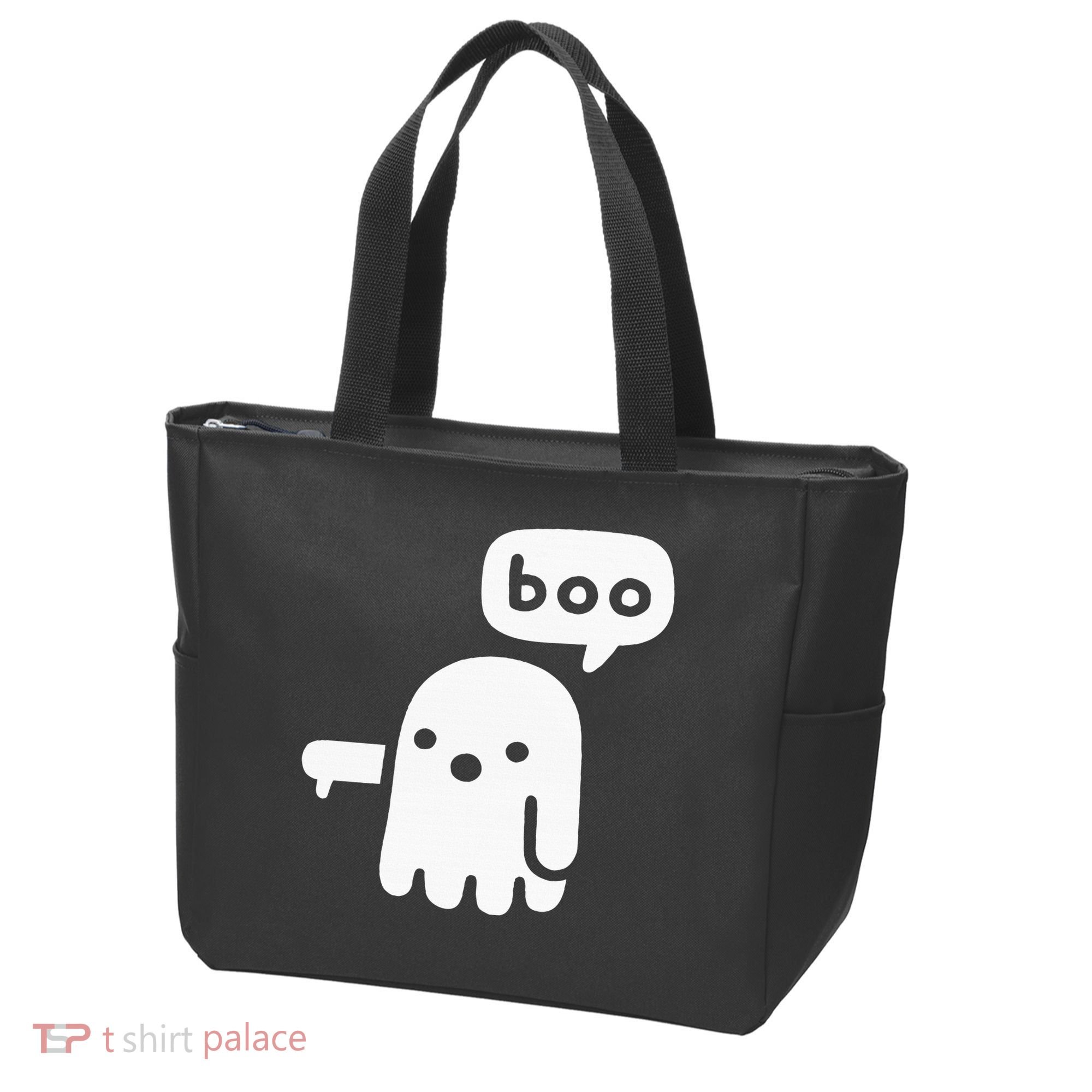 Chunky Ghost Of Disapproval Boo Halloween Tote Bag