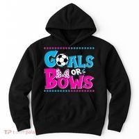 Cute Goals Or Bows Baby Gender Reveal Hoodie thumb 0