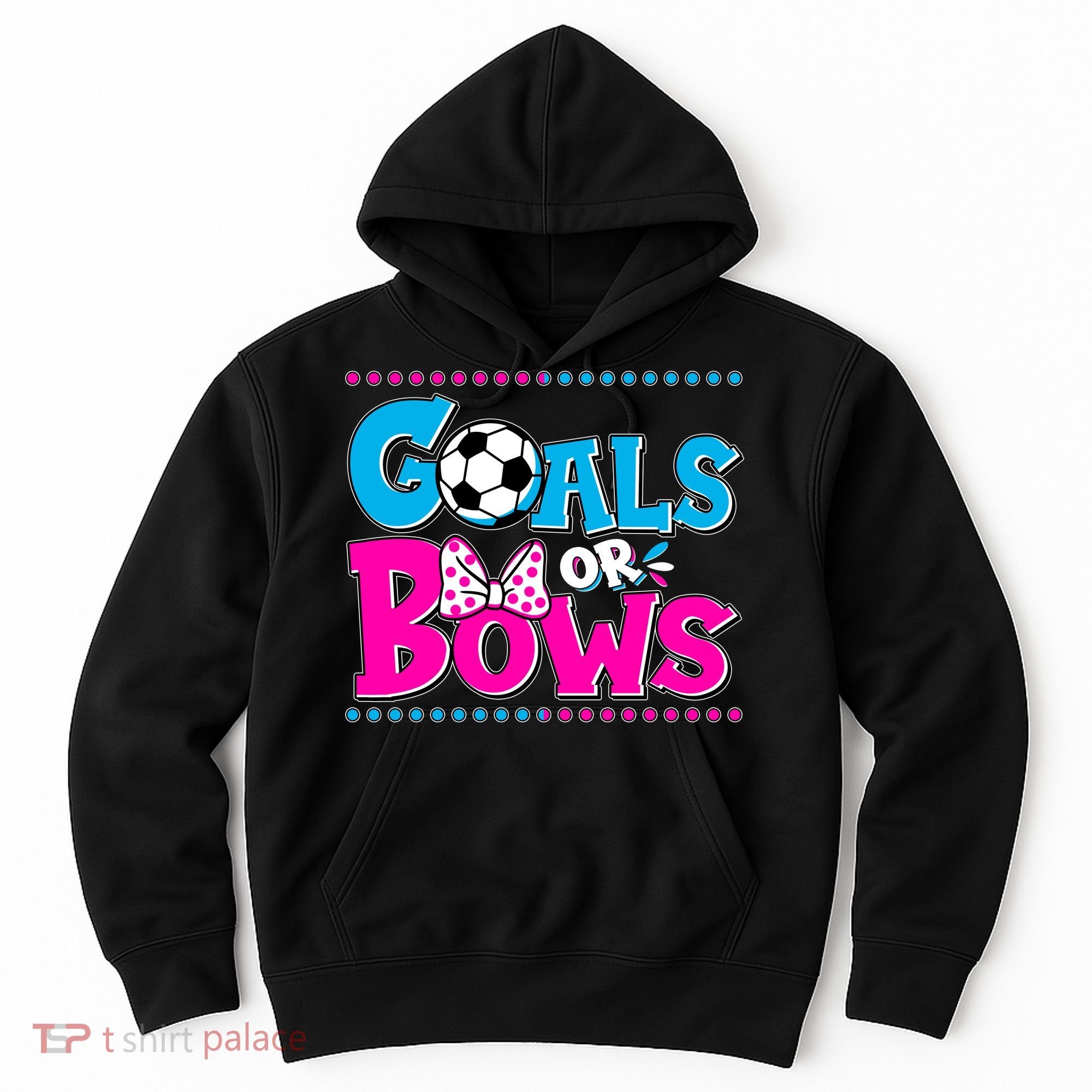 Cute Goals Or Bows Baby Gender Reveal Hoodie
