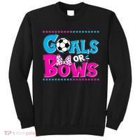 Cute Goals Or Bows Baby Gender Reveal Sweatshirt thumb 0