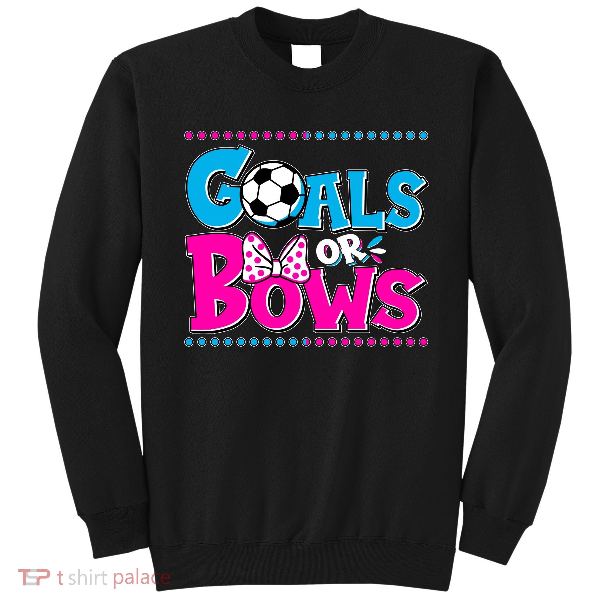 Cute Goals Or Bows Baby Gender Reveal Sweatshirt