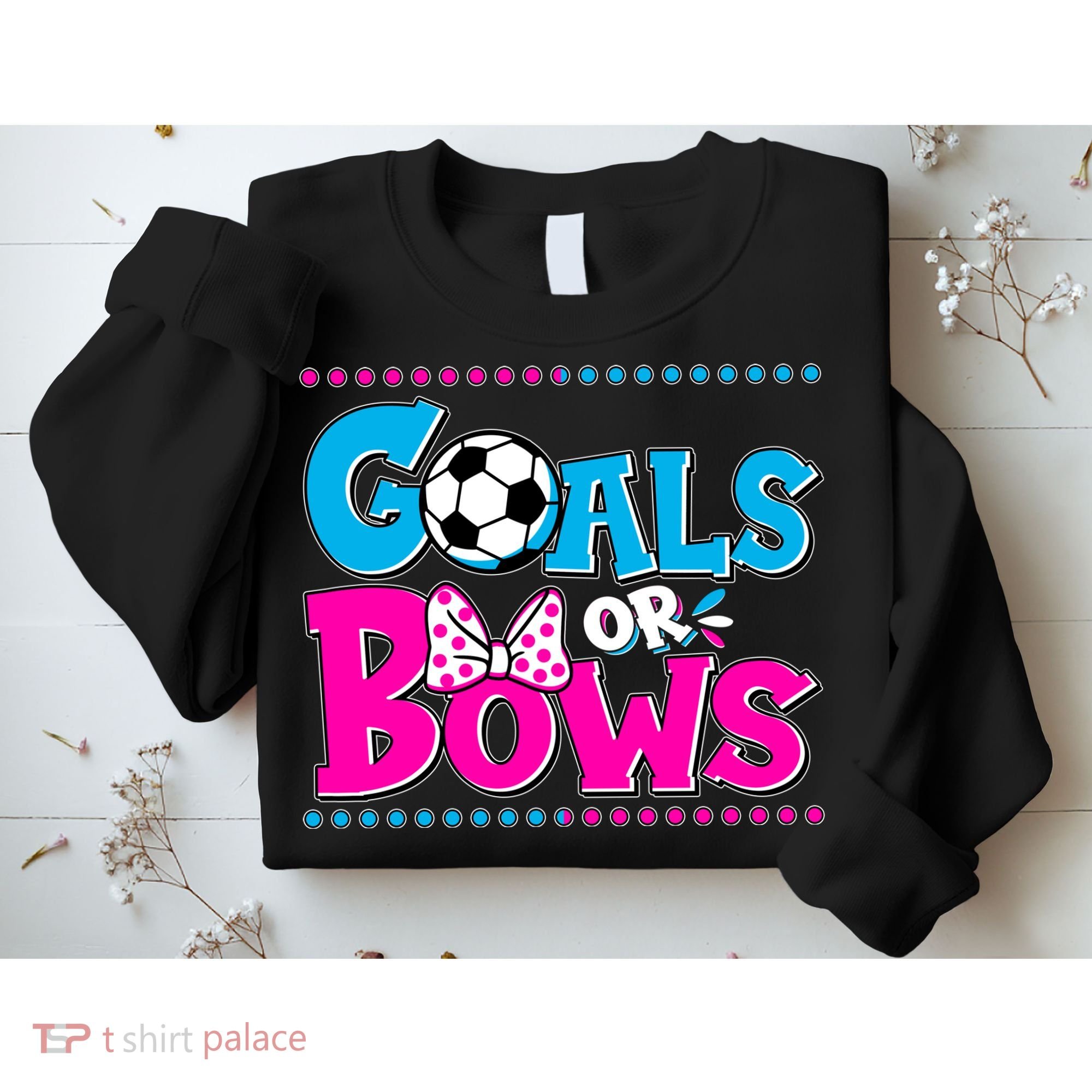Cute Goals Or Bows Baby Gender Reveal Sweatshirt