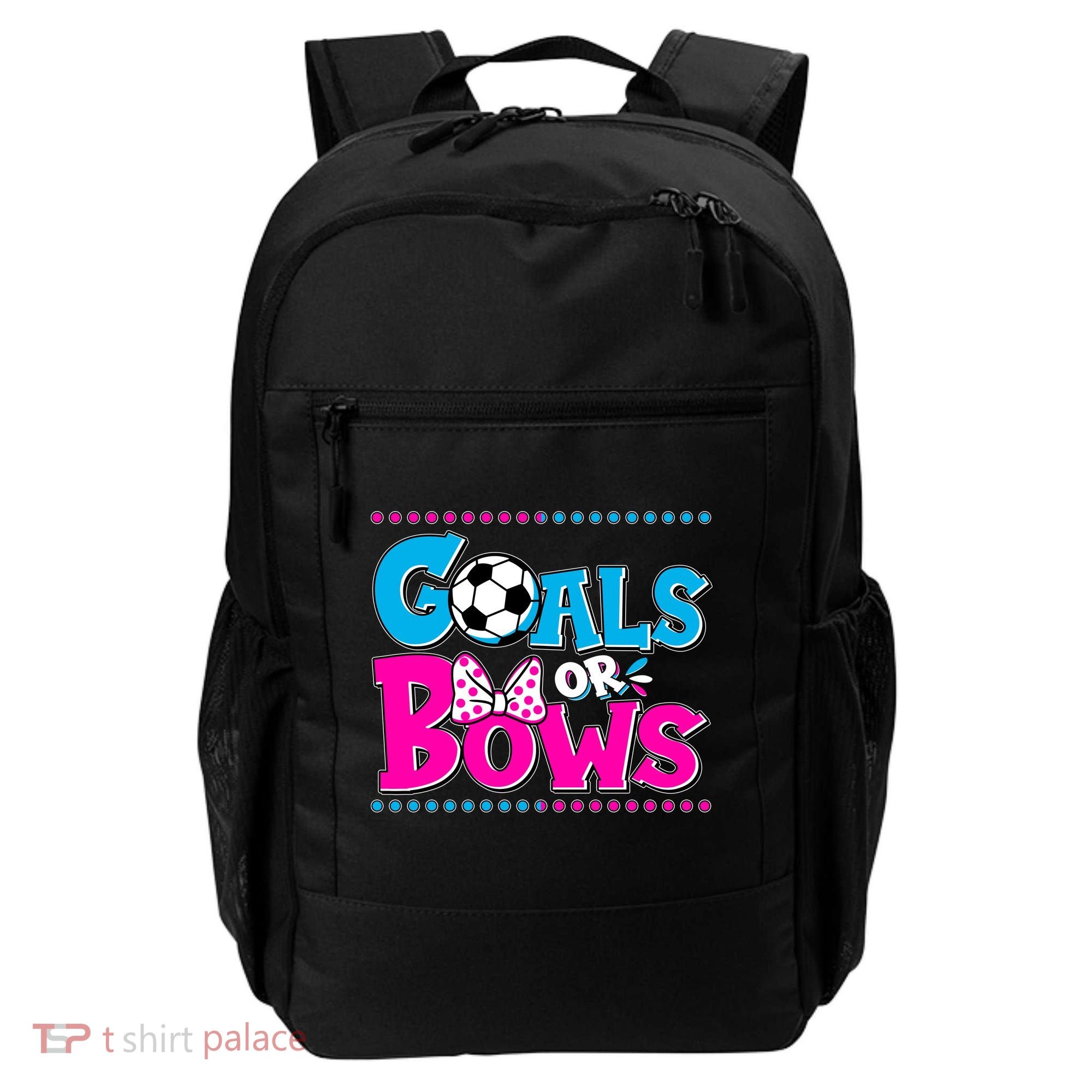 Cute Goals Or Bows Baby Gender Reveal Backpack