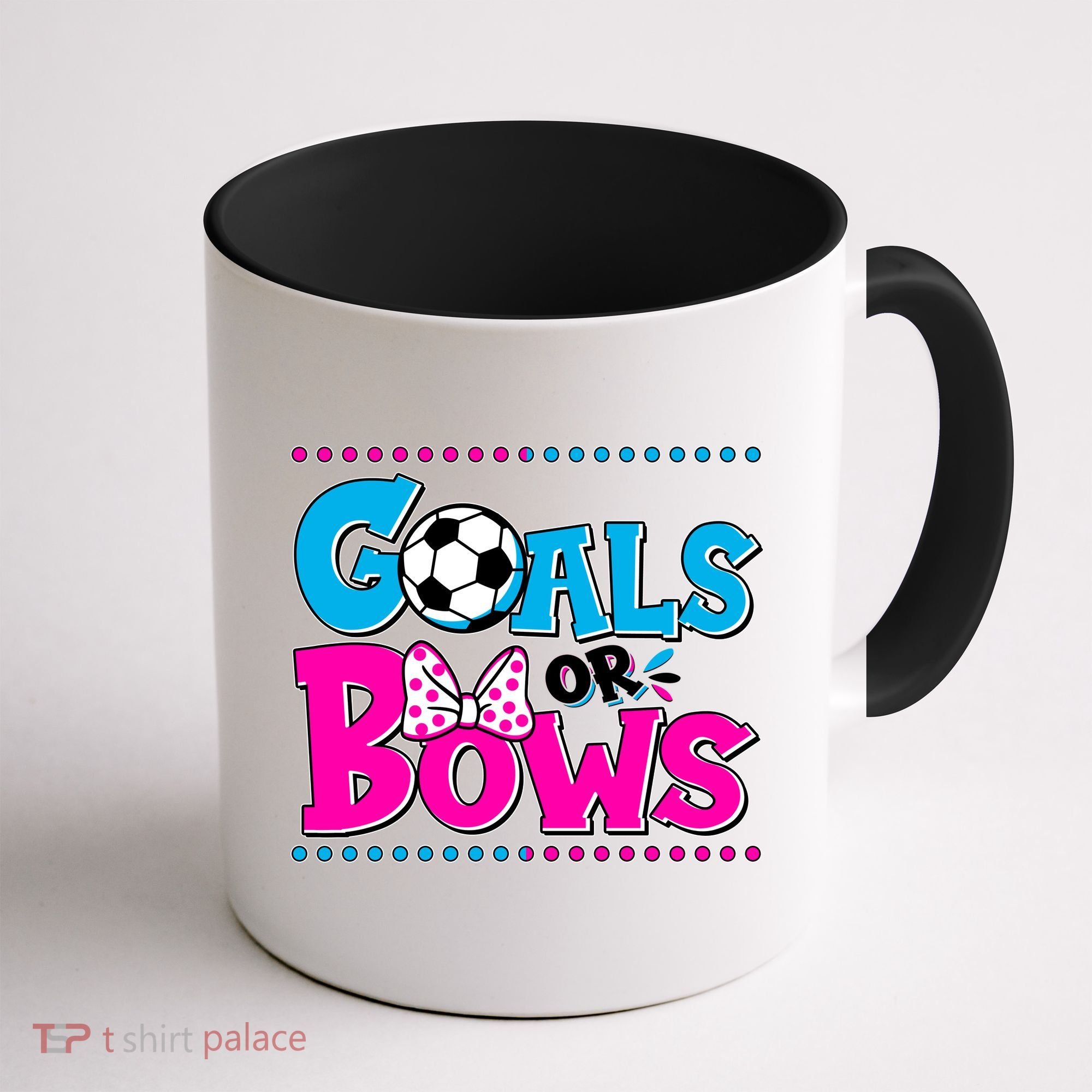 Cute Goals Or Bows Baby Gender Reveal Coffee Mug