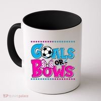 Cute Goals Or Bows Baby Gender Reveal Coffee Mug thumb 0