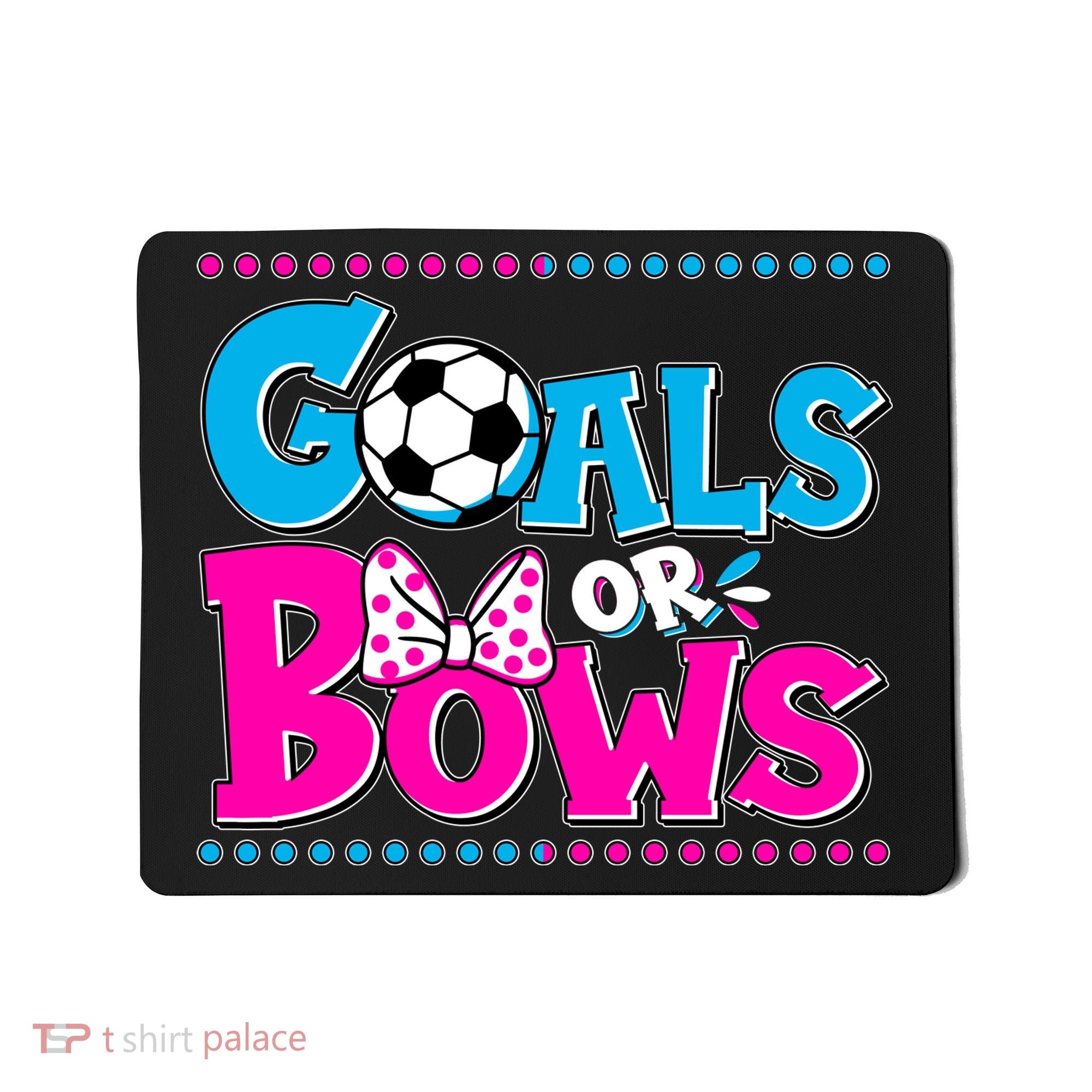 Cute Goals Or Bows Baby Gender Reveal Mousepad