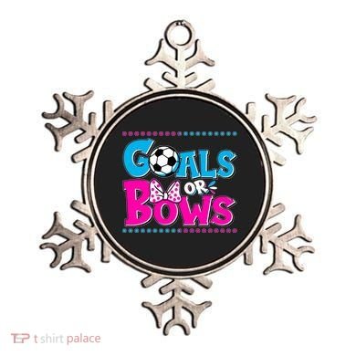 Cute Goals Or Bows Baby Gender Reveal Ornament