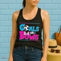 Cute Goals Or Bows Baby Gender Reveal Women's Tank Top thumb 2