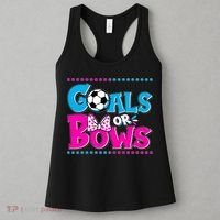 Cute Goals Or Bows Baby Gender Reveal Women's Tank Top thumb 3