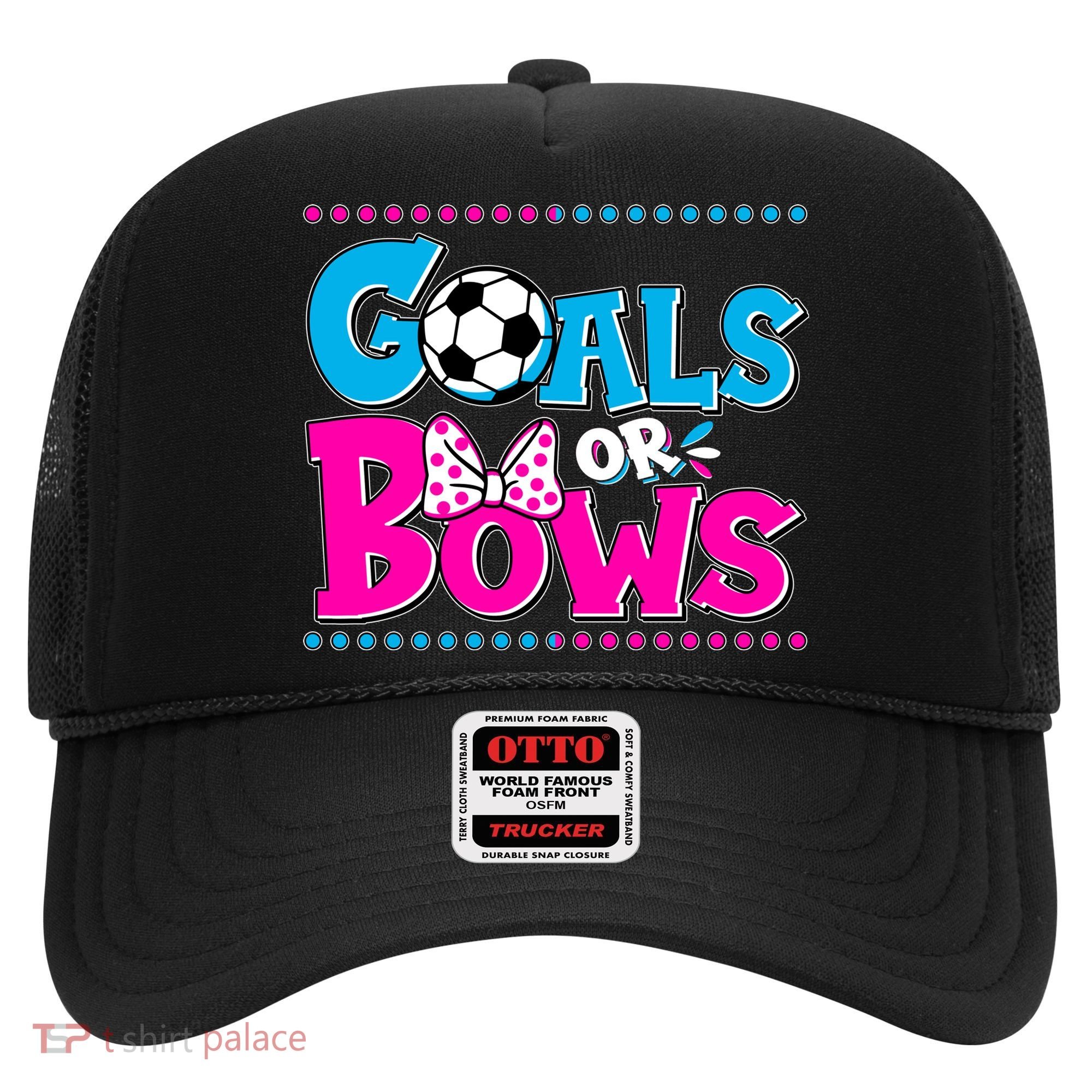 Cute Goals Or Bows Baby Gender Reveal Hat