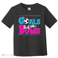 Cute Goals Or Bows Baby Gender Reveal Toddler T-Shirt thumb 0