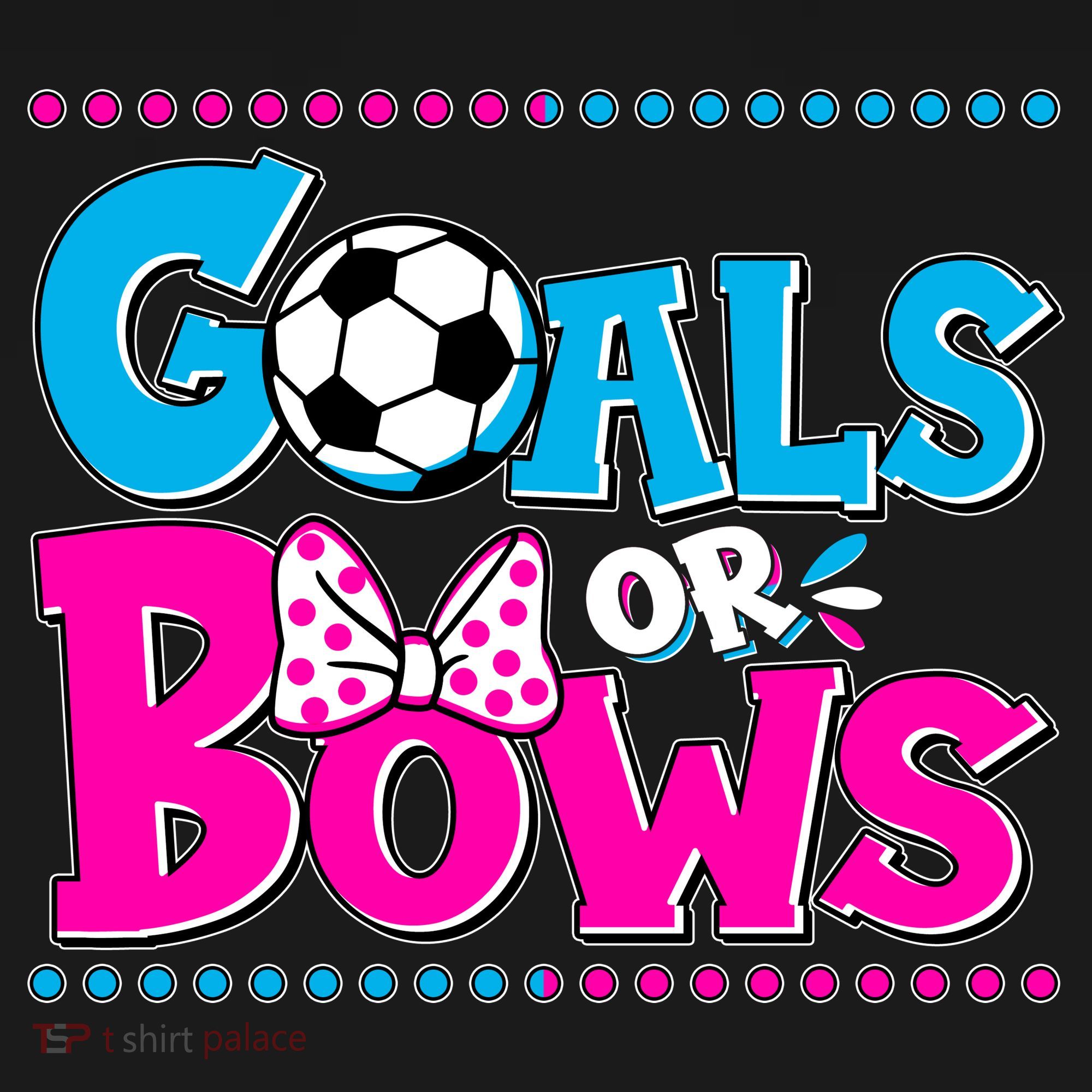 Cute Goals Or Bows Baby Gender Reveal Toddler T-Shirt