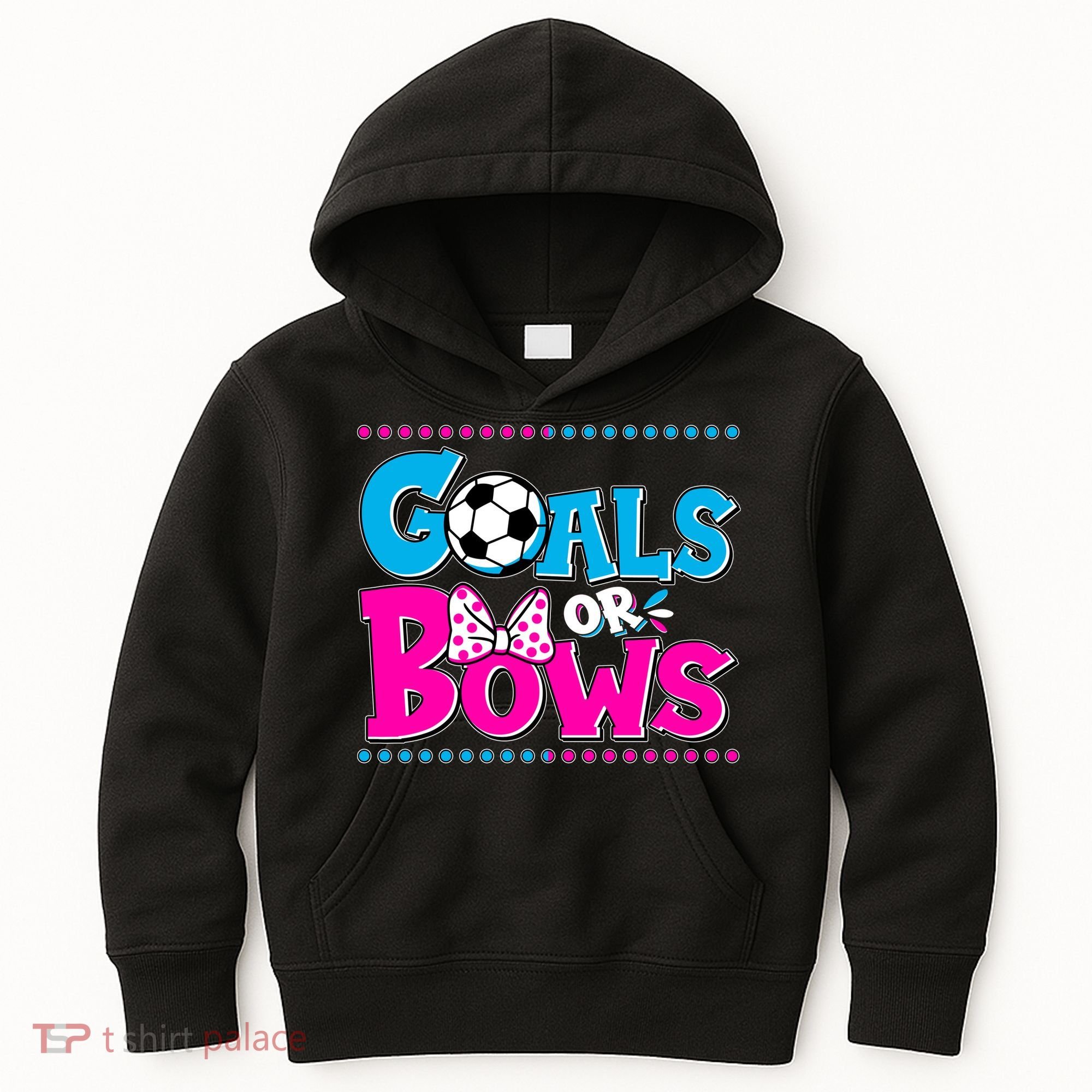 Cute Goals Or Bows Baby Gender Reveal Kids Hoodie