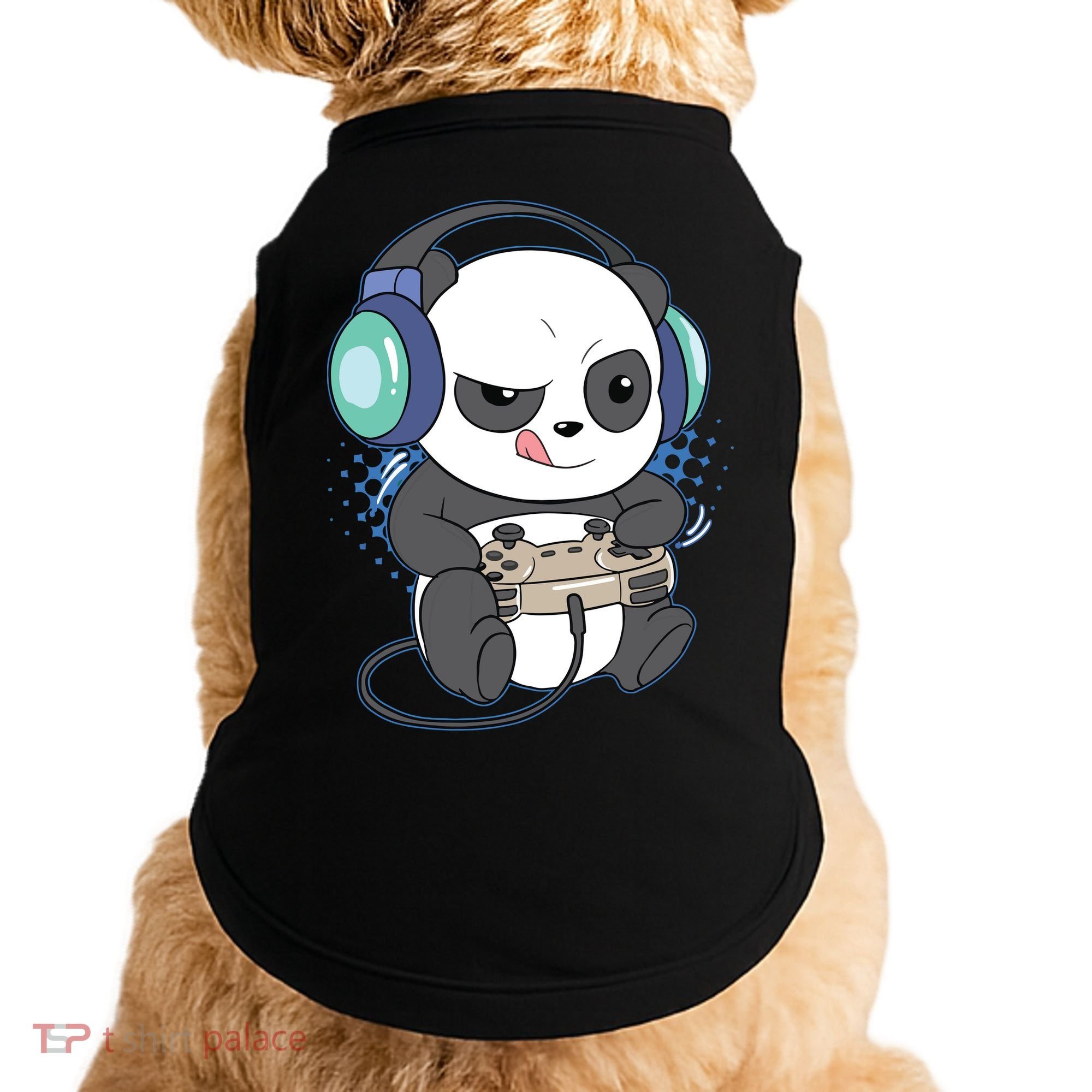 Cute Gaming Panda Video Game Computer Player Videogame PC Doggie Tank