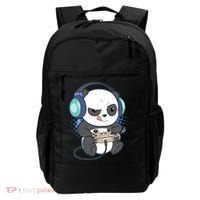 Cute Gaming Panda Video Game Computer Player Videogame PC Backpack thumb 0