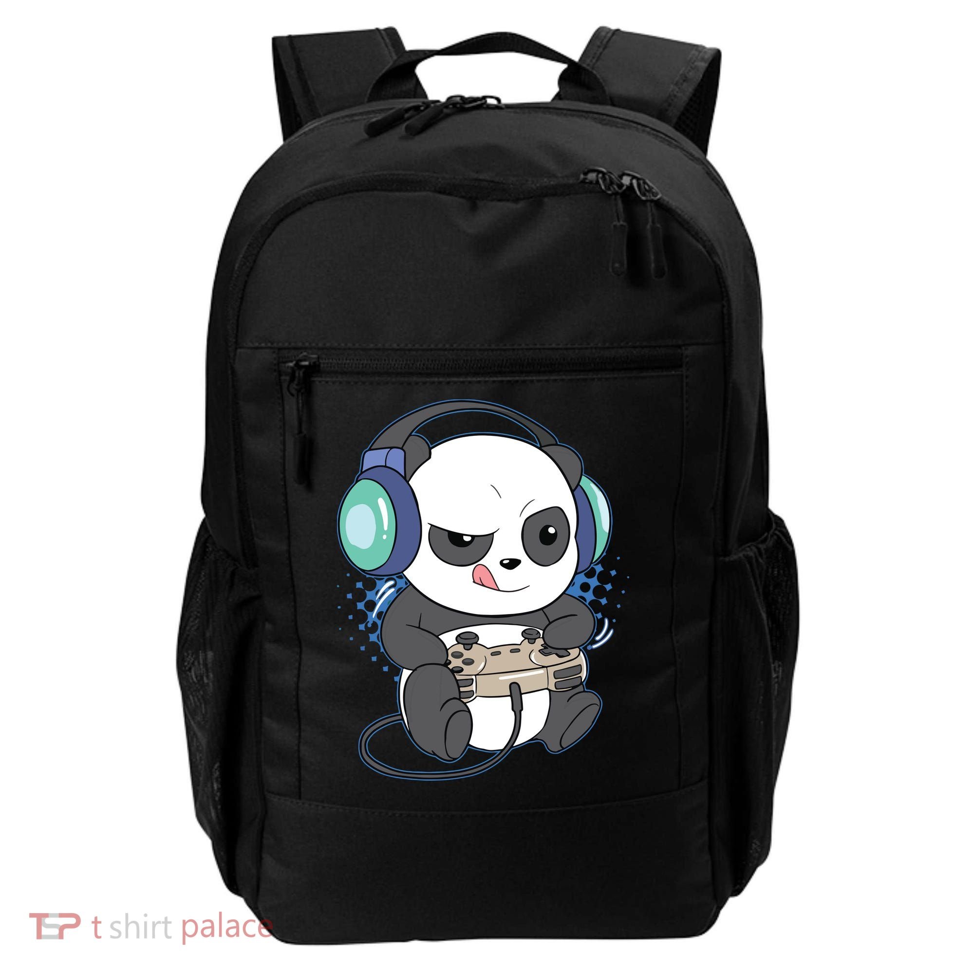 Cute Gaming Panda Video Game Computer Player Videogame PC Backpack